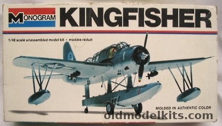 Monogram 1/48 OS2U Kingfisher Blue or Pre-War Yellow Wing Markings, 5304 plastic model kit